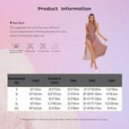 Women's Rhinestone One-Shoulder Lyrical Dance Dress | Flared Sleeve & Open-Front Mesh Maxi Skirt