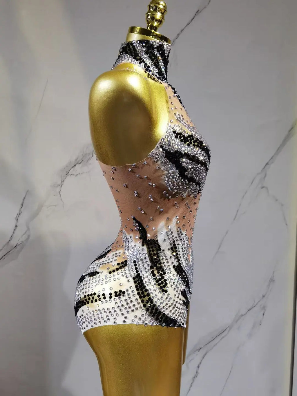 Sequin Performance Bodysuit | Fitted Sparkle