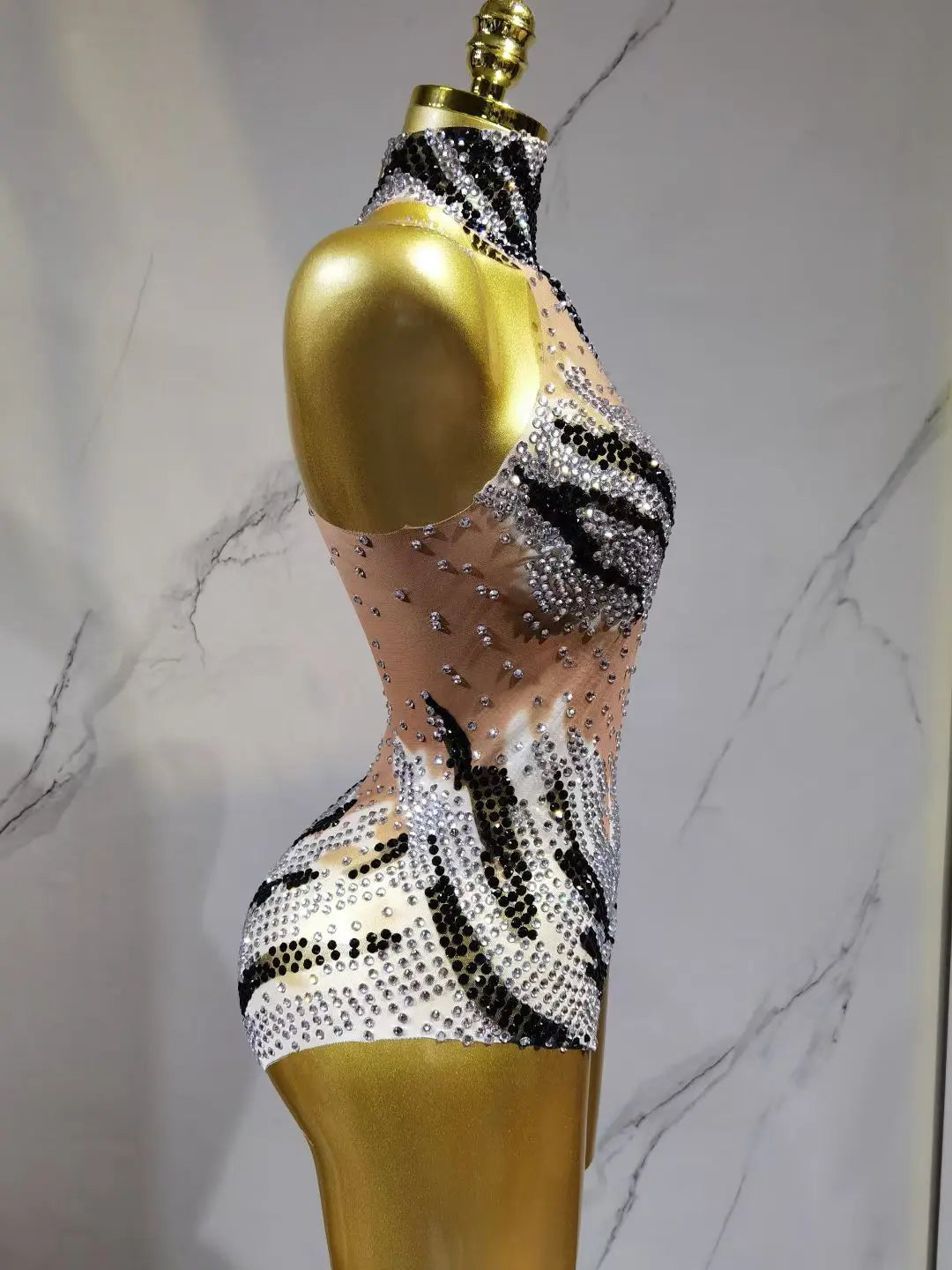 Sequin Performance Bodysuit | Fitted Sparkle