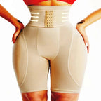 High-Waist Padded Hip Enhancer | Mesh Butt Lifter Shorts