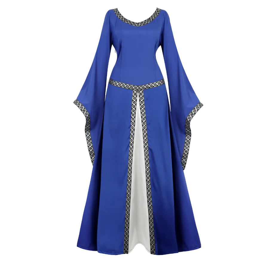 Renaissance Trumpet-Sleeve Gown | Ankle Length