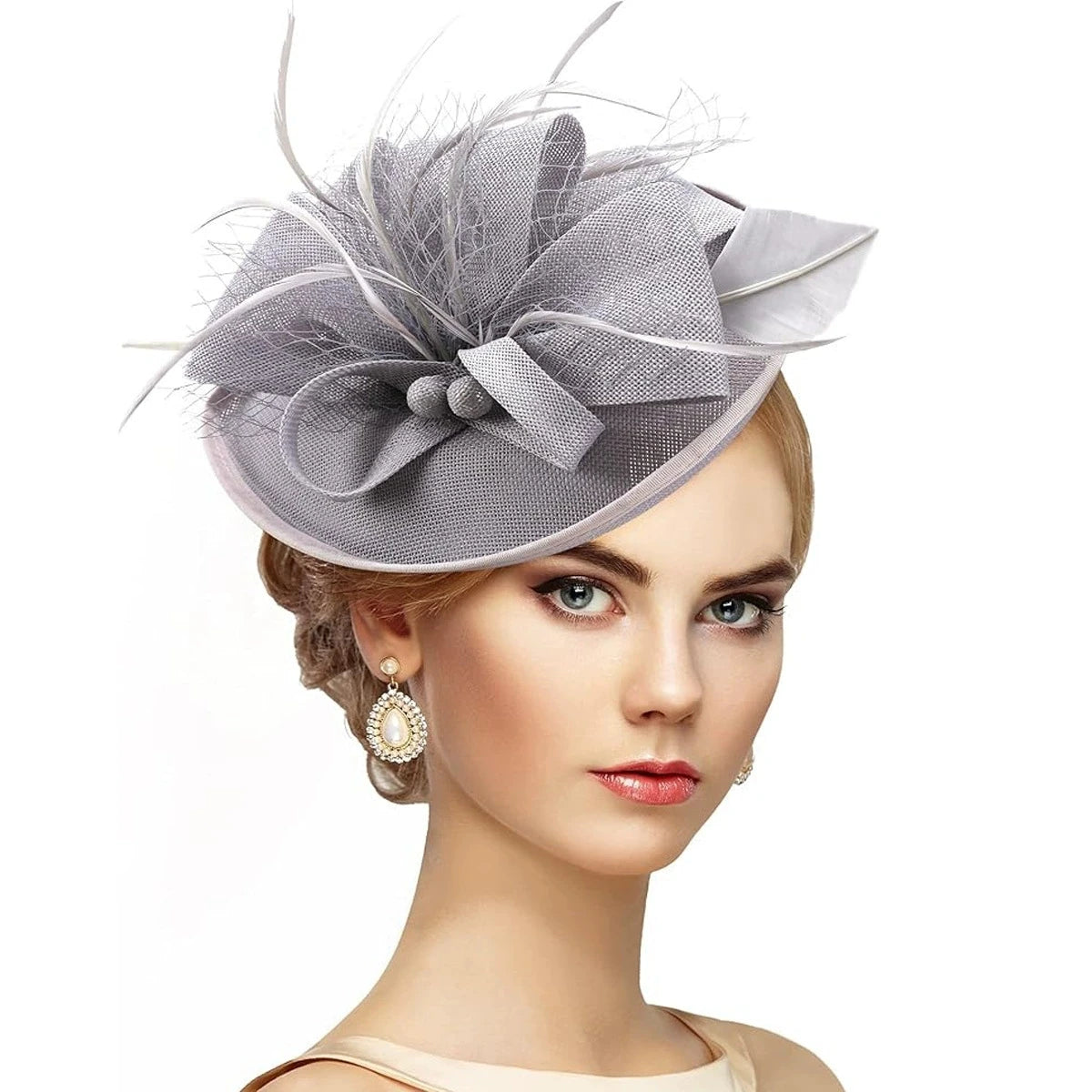 Floral Sinamay Fascinator Hat | Bridal & Race Day | 14 Colors