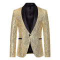 Men's Sequin Blazer | Shawl Collar | Stage & Performance | 12 Colors