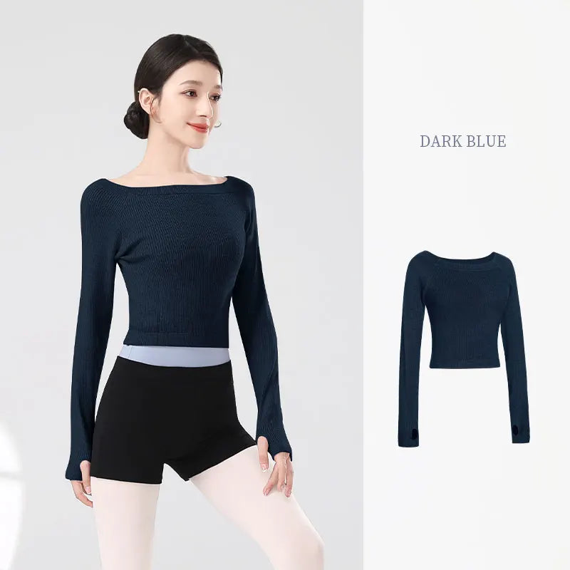 Ballet Knit Sweater | Cropped Warm-Up | M–XL