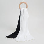Ribbed Ballet Leg Warmers | Black & White | S-L