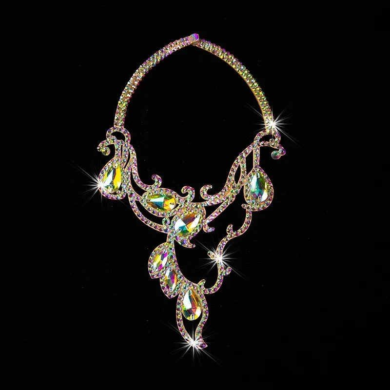 Rhinestone Statement Necklace | Belly Dance & Oriental Dance