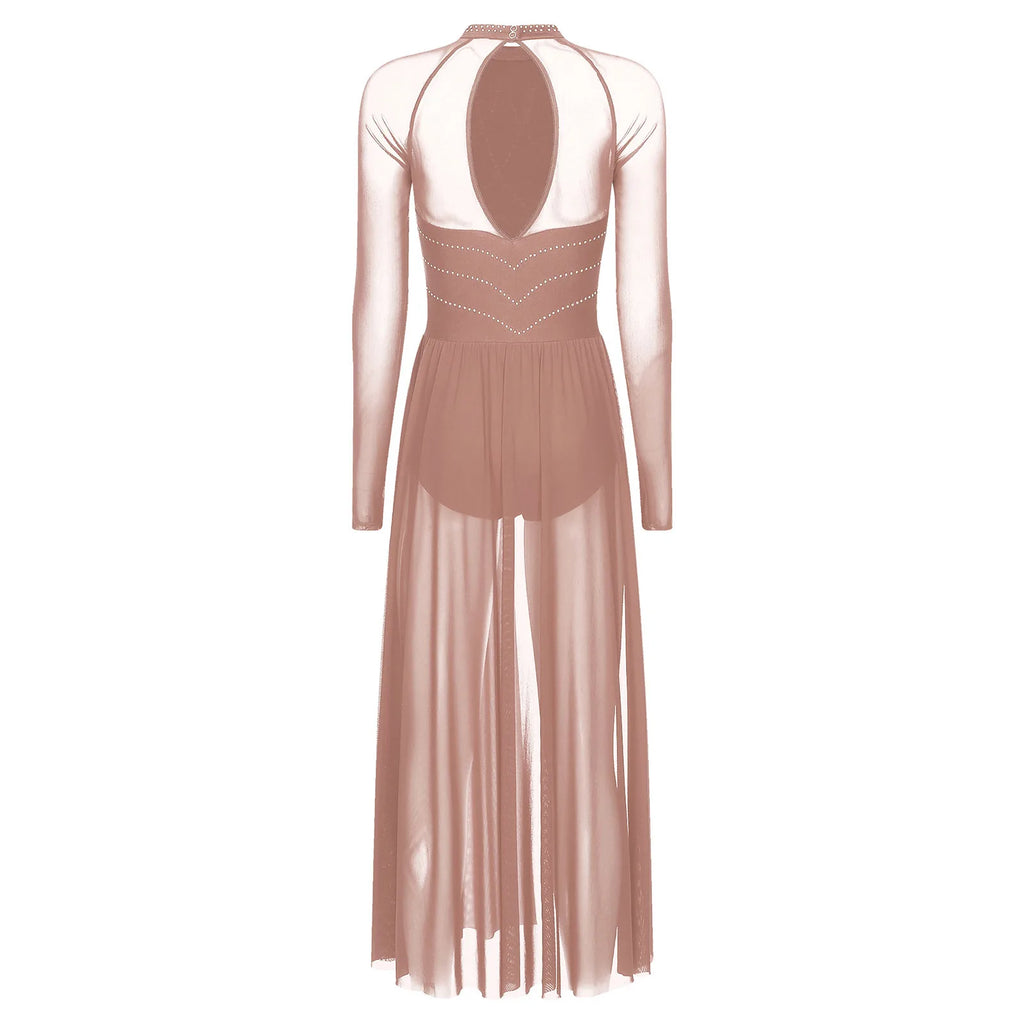 Lyrical Dance Dress | Flowing Split Mesh