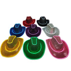 LED Sequin Glow Cowboy Hat | 9 Colors