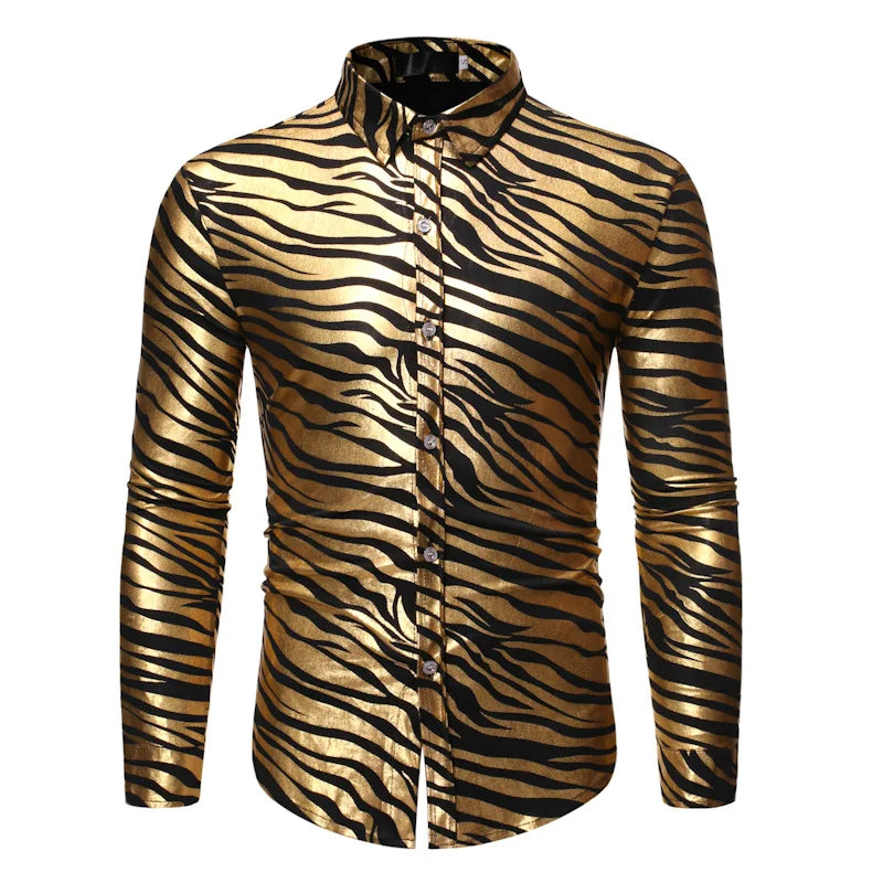 Men's Metallic Shirt | Long-Sleeve Shine