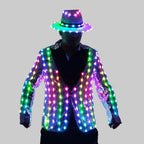 LED Sequin Performance Suit Jacket - Light Up Slim Fit Blazer for Performers