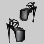 Matte 8-Inch Platform Pole Dance Heels