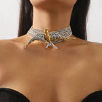 Rhinestone Choker | Swallow Wings