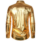 Men's Metallic Shirt | Gold & Silver