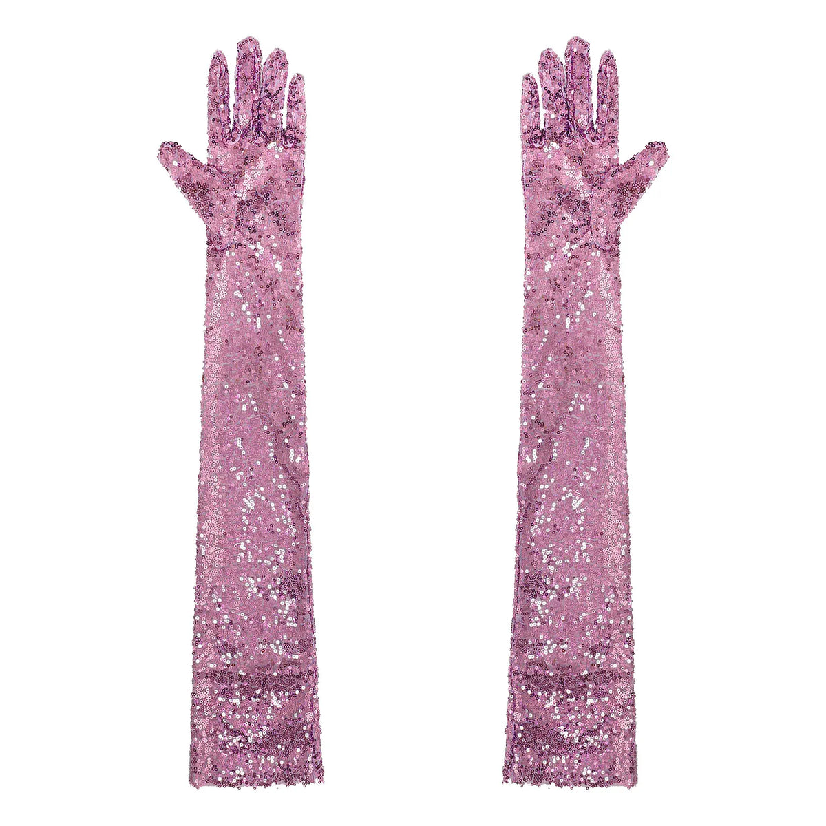Starlight Sequin Elbow-Length Opera Gloves