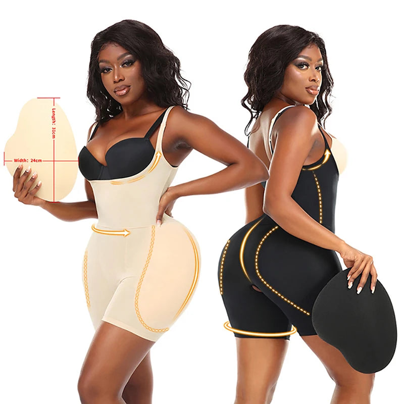Padded Bodysuit | Butt & Hip Enhancer | Full Body Shaper