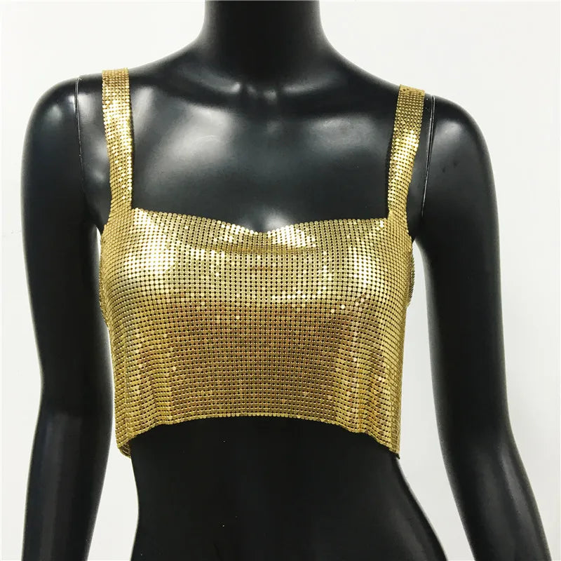 Rhinestone Diamond Corset Crop Top
