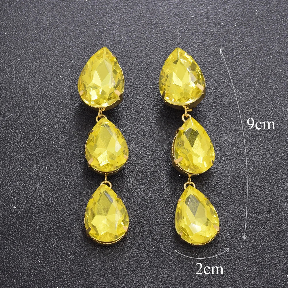 Crystal Water Drop Earring & Ring Set | Stage Jewelry