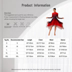 Gradient Lyrical Dance Dress | Mesh Long Sleeve | Keyhole Back | Irregular Hem