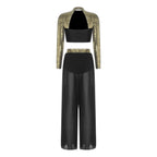 Lyrical Dance Set | Sequin Split Pants
