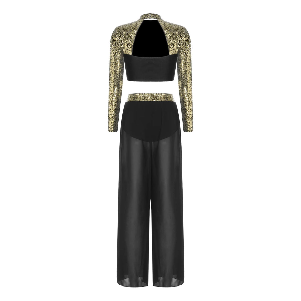 Lyrical Dance Set | Sequin Split Pants