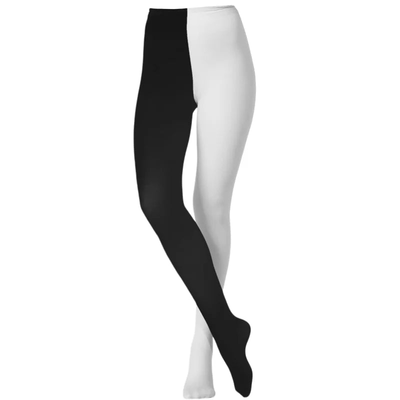 Two-Tone Colorblock Tights | Dopamine Colors | 27 Combos