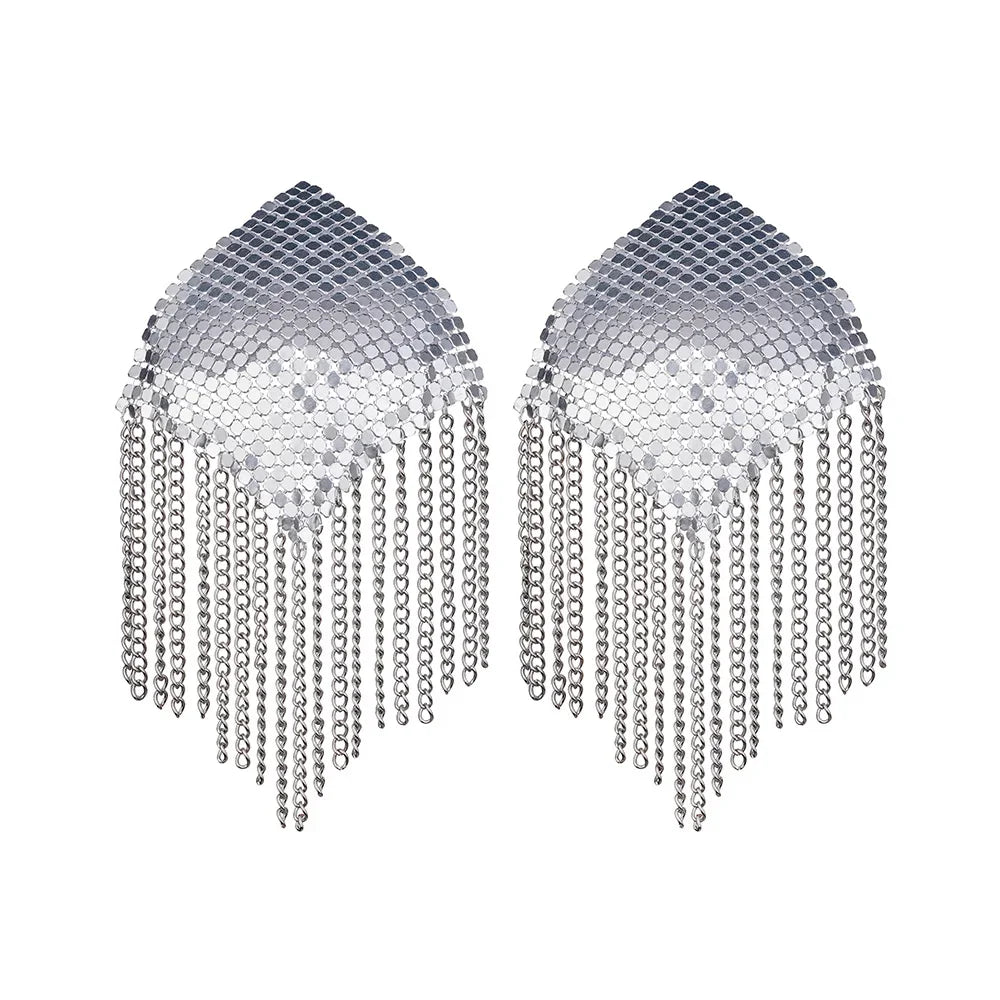Rhinestone & Metal Nipple Covers - Reusable Pasties for Performers