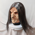Witch Character Mask | Long Grey Hair