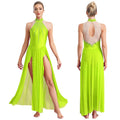 Lyrical Dance Dress | Split Mesh Skirt