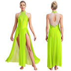 Lyrical Dance Dress | Split Mesh Skirt