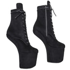 Suede Heelless Platform Ankle Boot – Exotic Stage & Pole Dance