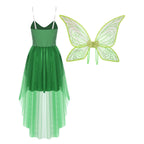 Fairy Costume Dress with Wings | Sequin Bodice | High-Low Tulle