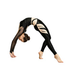 Rhinestone Unitard | Asymmetrical Performance Jumpsuit