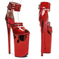 10-Inch Platform Sandals - Peep Toe Exotic Dance Heels