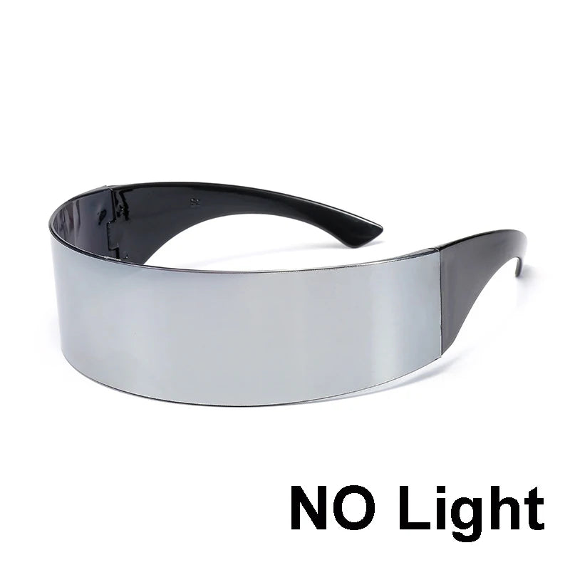 LED Light-Up Rave Glasses & Gloves | Cyberpunk Festival Eyewear