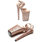 9-Inch Patent Platform Sandals - High Heel Dance Shoes