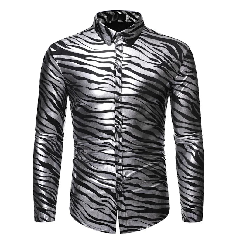 Men's Metallic Shirt | Long-Sleeve Shine