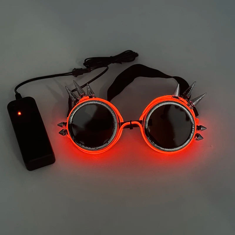 EL Wire Glow Glasses | LED Neon Goggles | 22 Colors