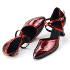 Latin Dance Heels | Rhinestone | Multi-Color