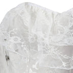 Lace Puff Sleeve Overbust Corset | Satin | Burlesque | Plus Size