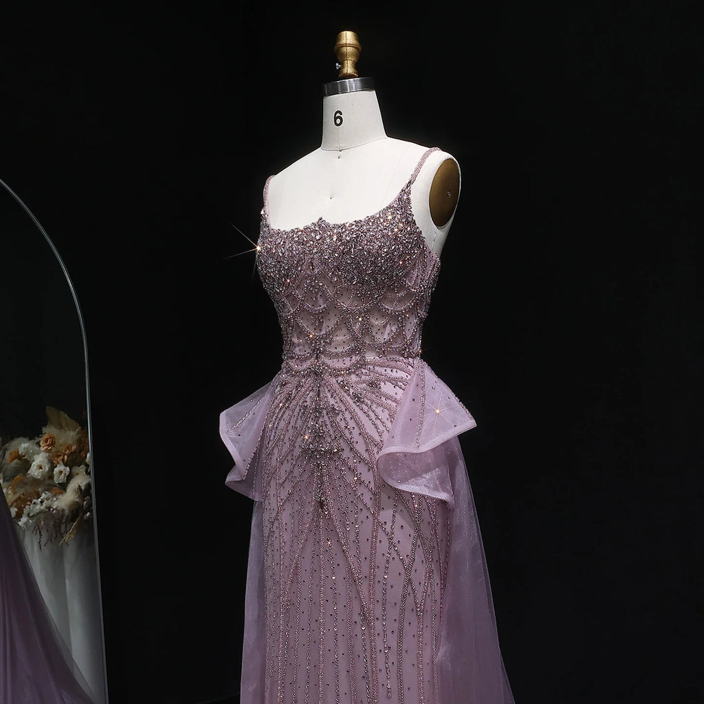Ruffle Overskirt Mermaid Gown | Sweetheart | Sweep Train
