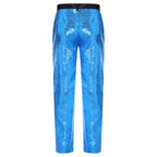 Men's Sequin Disco Pants | Elastic Waist | Side Pockets