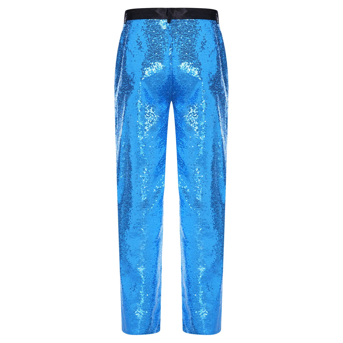 Men's Sequin Disco Pants | Elastic Waist | Side Pockets