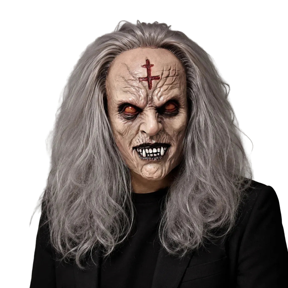 Elder Demon Mask | Gray Hair