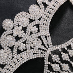 Rhinestone Chain Veil Mask | Crystal Face Jewelry | 15 Styles