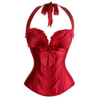 Halter Satin Overbust Corset | Burlesque & Cabaret