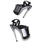 8-Inch Glitter Platform Sandals