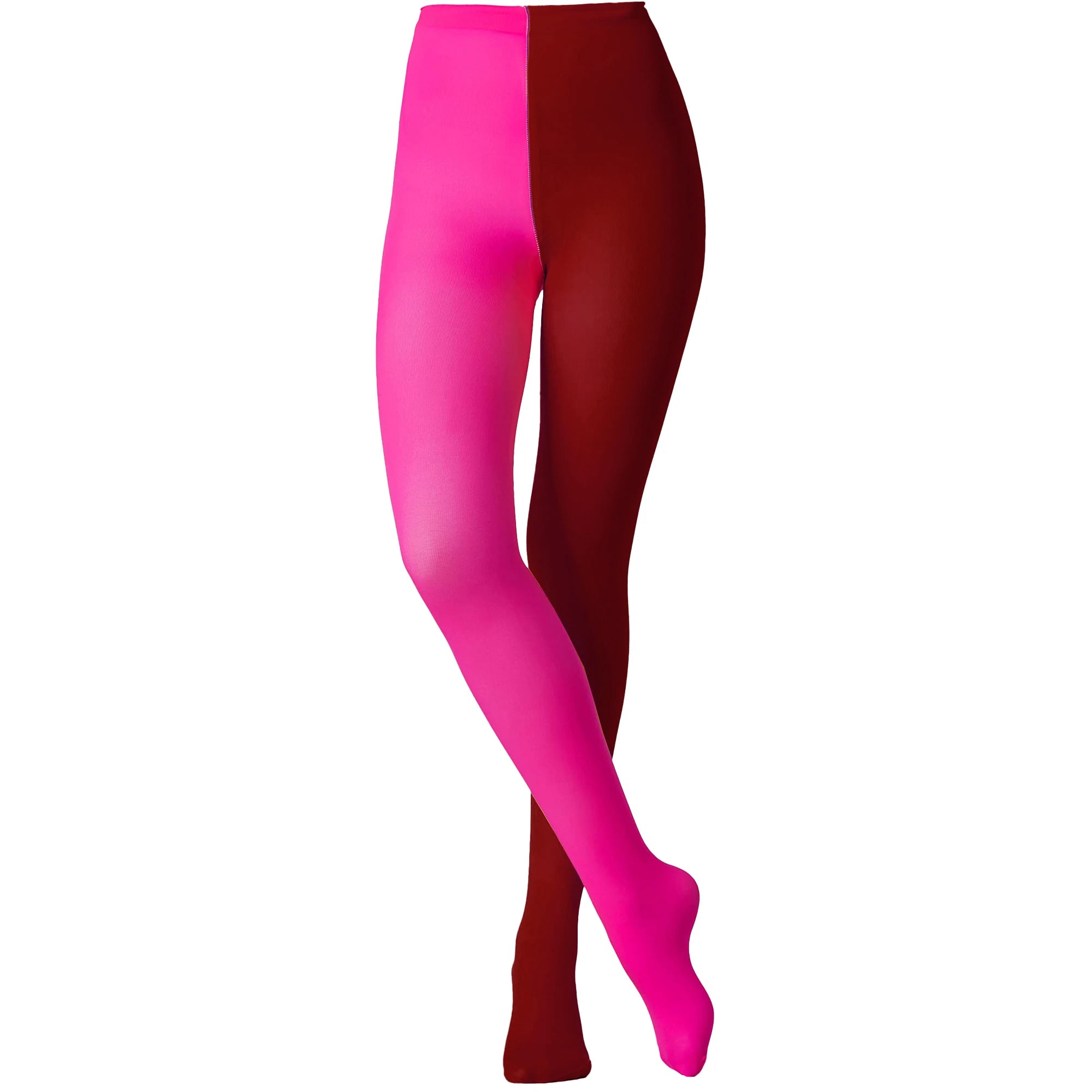 Two-Tone Colorblock Tights | Dopamine Colors | 27 Combos