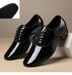 Men’s Ballroom Shoes | Glossy Lace-Up