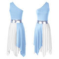 Lyrical Praise Dance Dress | Asymmetric Hem | Multi-Color