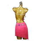 Latin Ballroom Dance Dress – Rhinestone Tassel Competition Gown